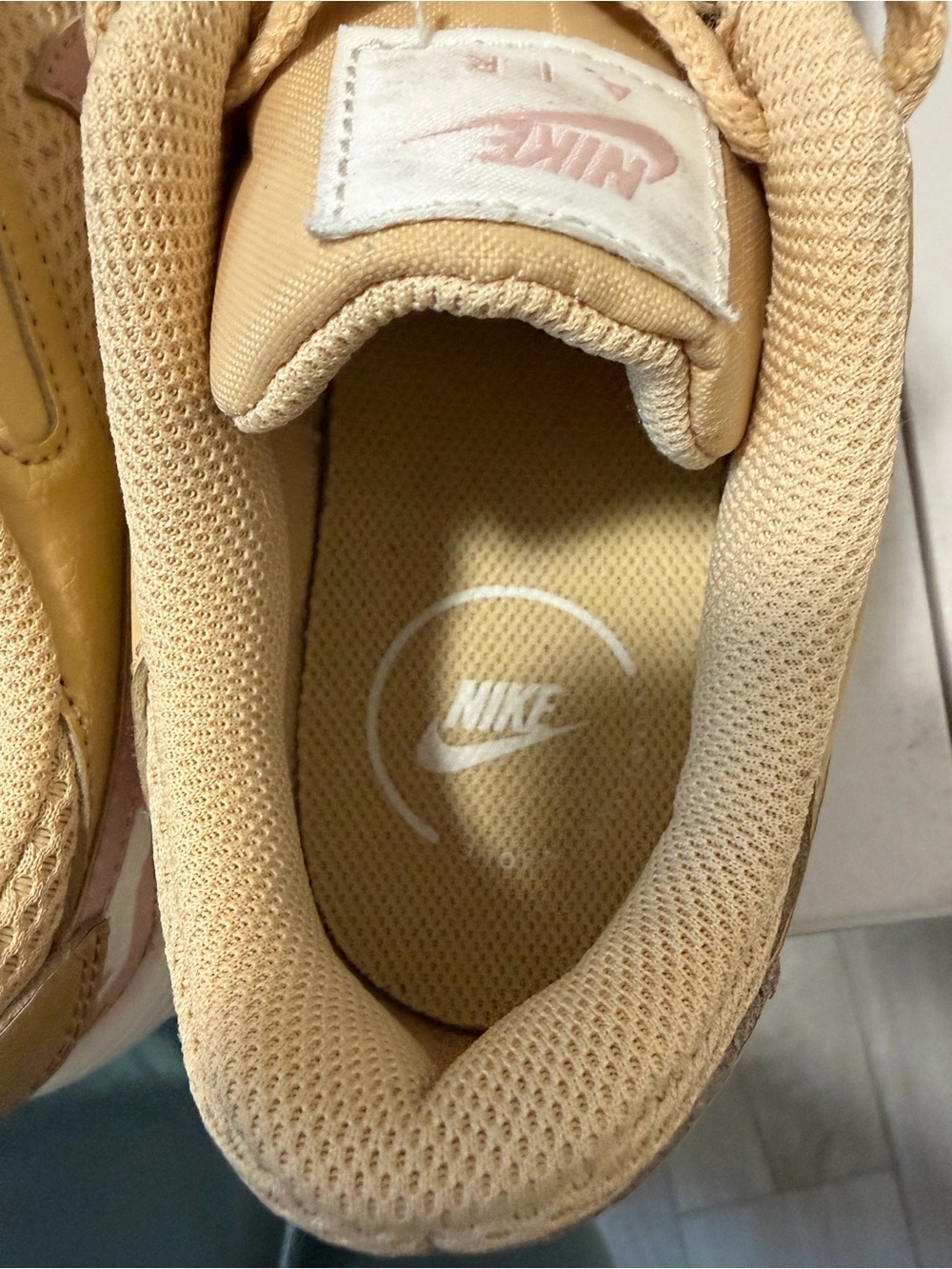 Nike Women’s Tan & Pink Camo Air-Style Sneaker - Picture 7 of 12